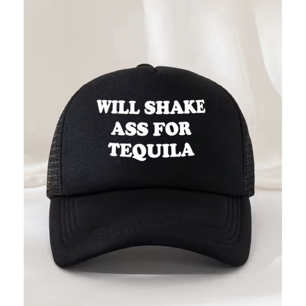Brand New Shake Ass For Tequila Humor Funny Foam Trucker Snap Back Hat Cap Black